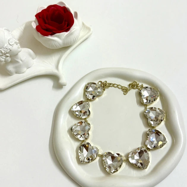 Statement Crystal Love Necklace