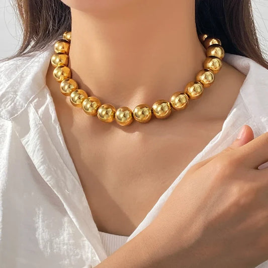 Gorgeous Gold Orb Necklace