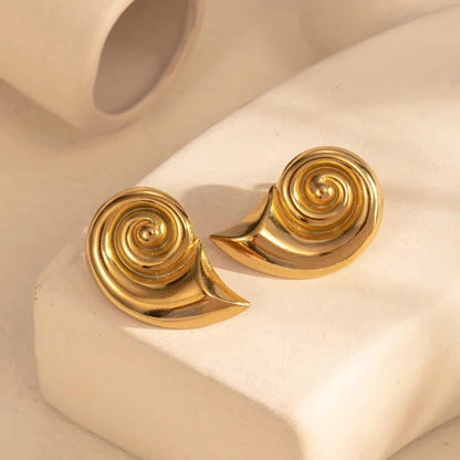 Statement Snail Studs