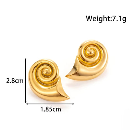 Statement Snail Studs