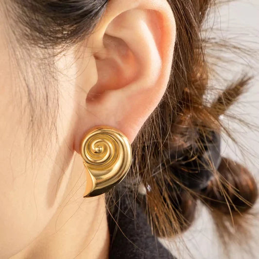 Statement Snail Studs