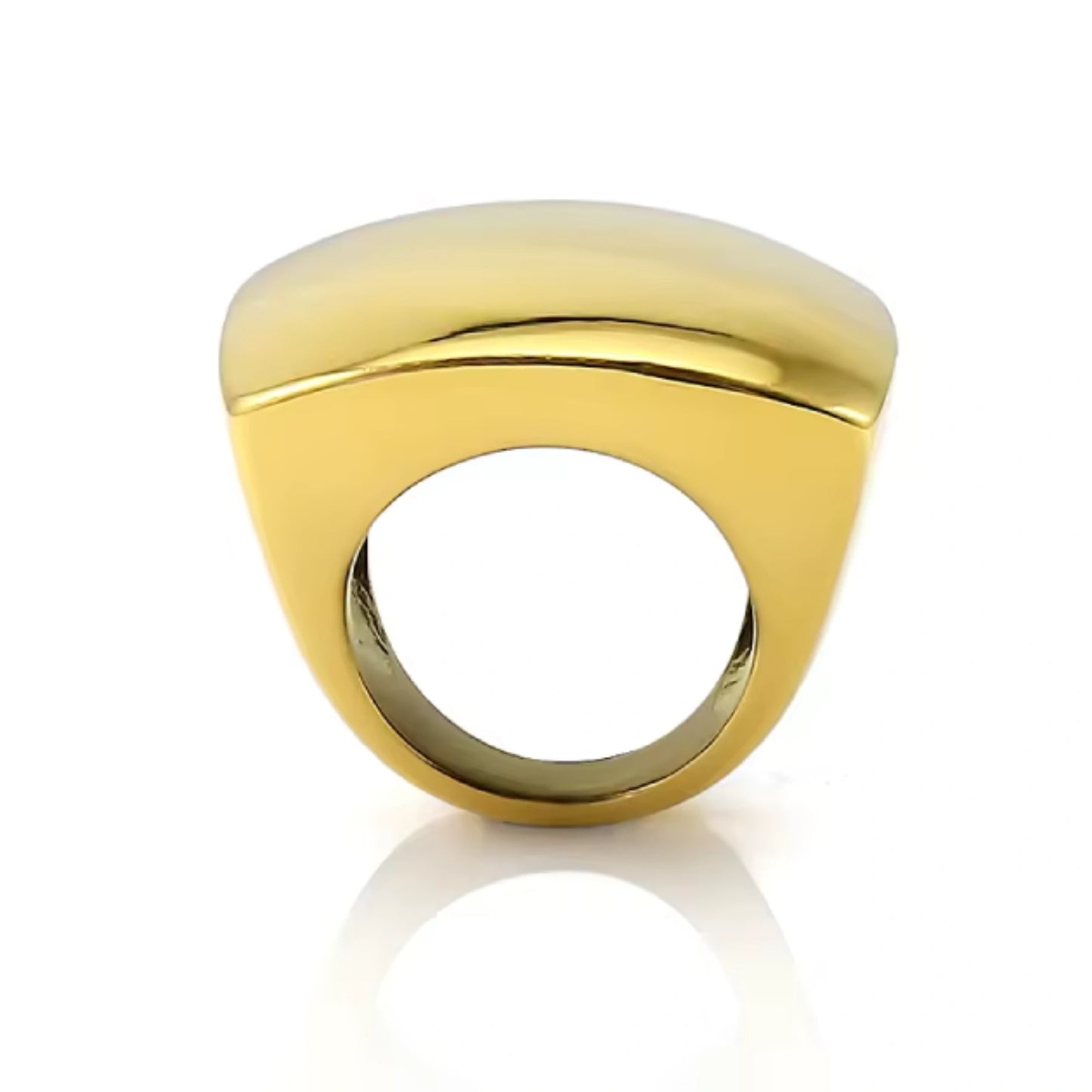 Lustra Luxe Square Ring - 18k Gold Plated