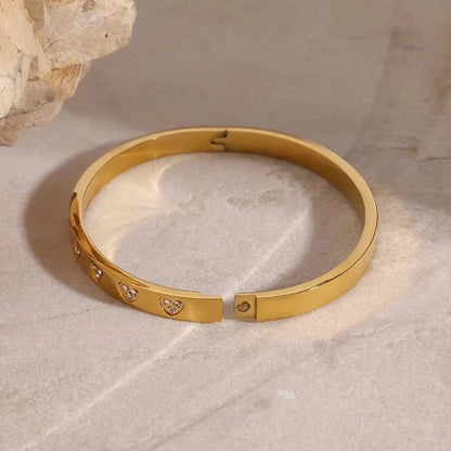 Love  Bangle Bracelet - 18k Gold Plated