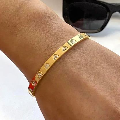 Love  Bangle Bracelet - 18k Gold Plated