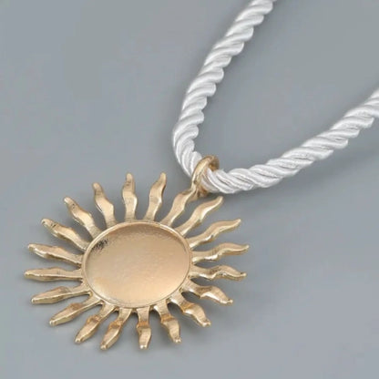 Sun Holiday Chord Necklace