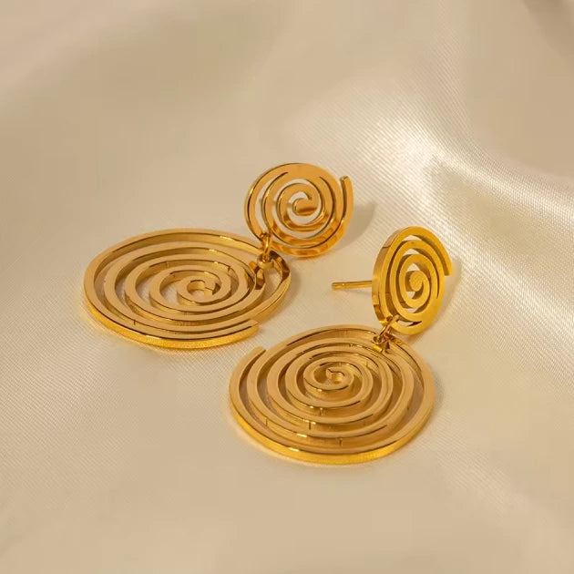 Swirling Gold Drops
