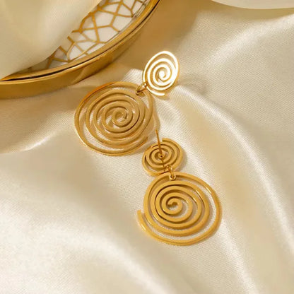 Swirling Gold Drops