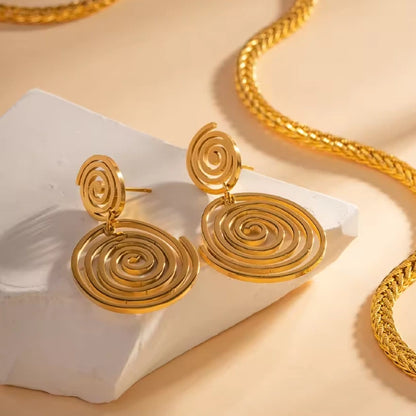 Swirling Gold Drops