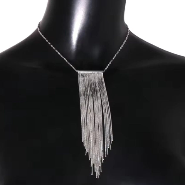 Silver Tassel Necklace