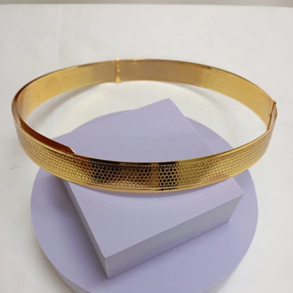 Textured Brass Waist Belt
