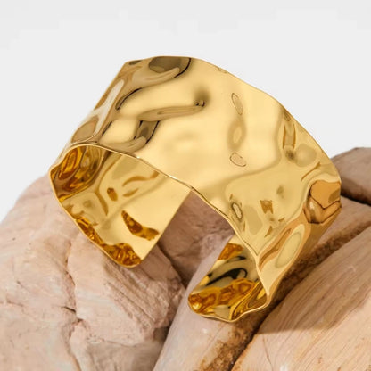 BASTION Brass CUFF - A fortress of style, unwavering and bold.
