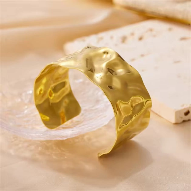 BASTION Brass CUFF - A fortress of style, unwavering and bold.