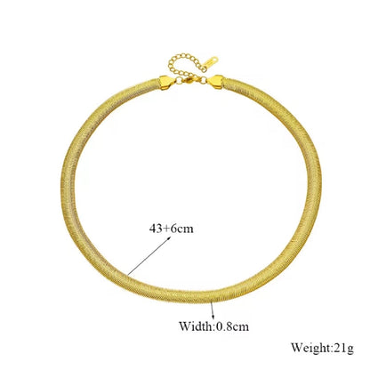 Thick serpant Chain Necklace