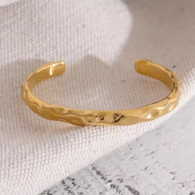 Gracia Hammered Cuff Bracelet