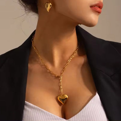 Sweetheart Neck Charm - 18k Gold Plated
