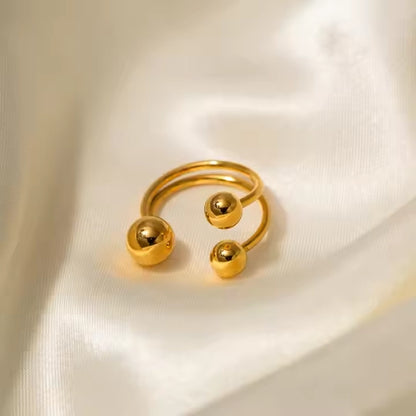 Triple Ball Small Ring