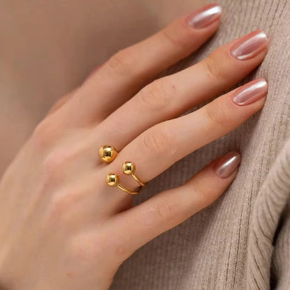 Triple Ball Small Ring