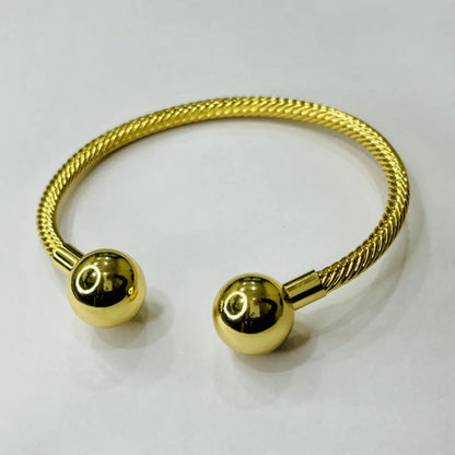 Gold Plated Luxe Beaded Bracelet - 18k Gold Plated