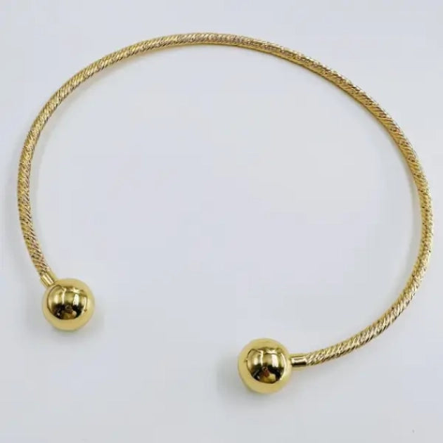 Gold Plated Luxe Beaded Necklet