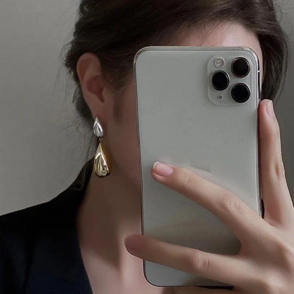 Two Tone Droplet Earring