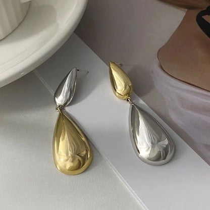 Two Tone Droplet Earring