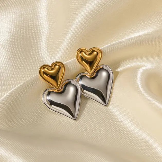 Two Tone Heart Drops