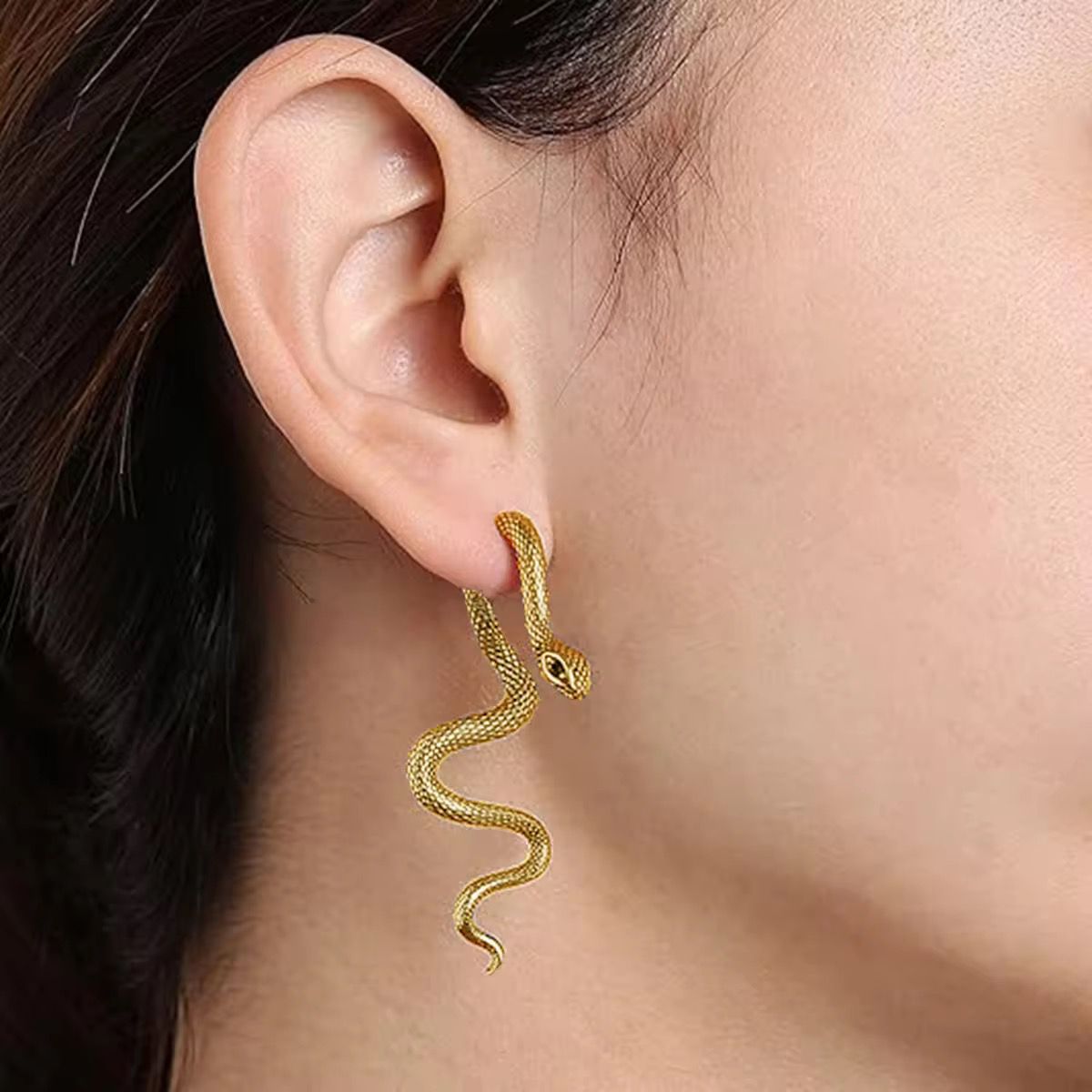 Lurking Serpent Earring