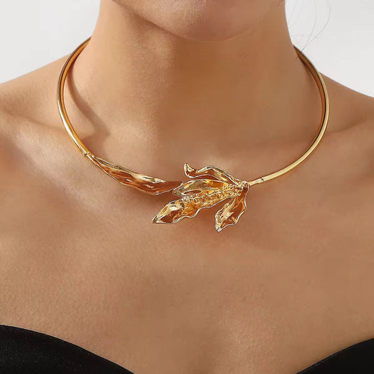 Auric Leaf Necklet