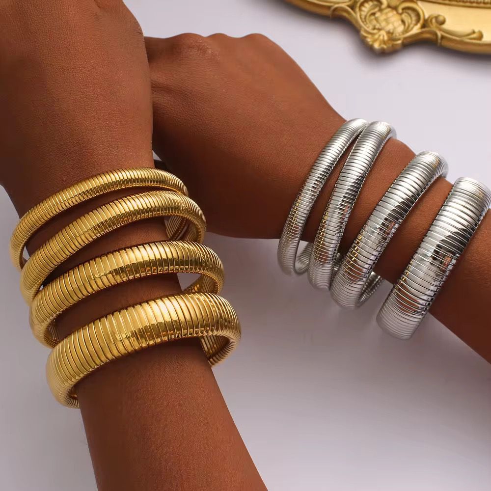 Solaris Stack Bracelets - 18k Gold Plated
