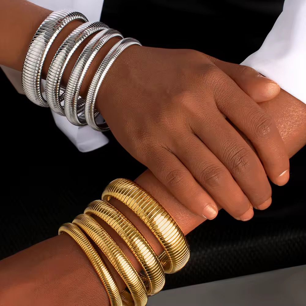 Solaris Stack Bracelets - 18k Gold Plated