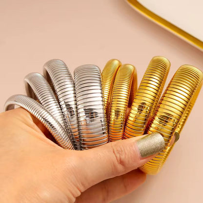 Solaris Stack Bracelets - 18k Gold Plated