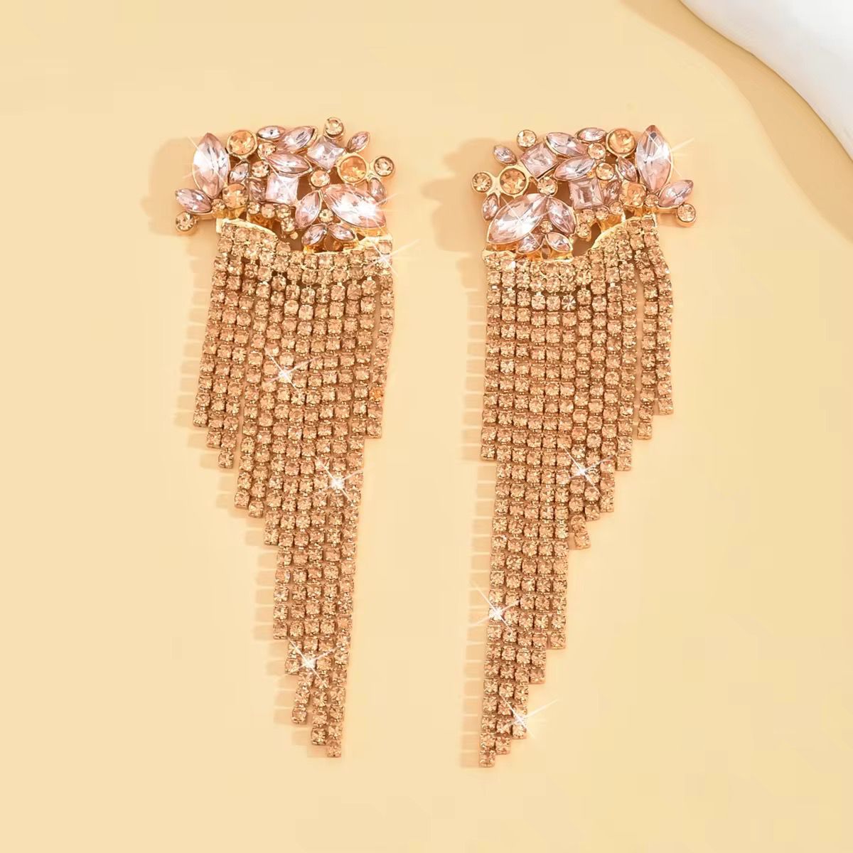 The Crownfall Earrings - Gold