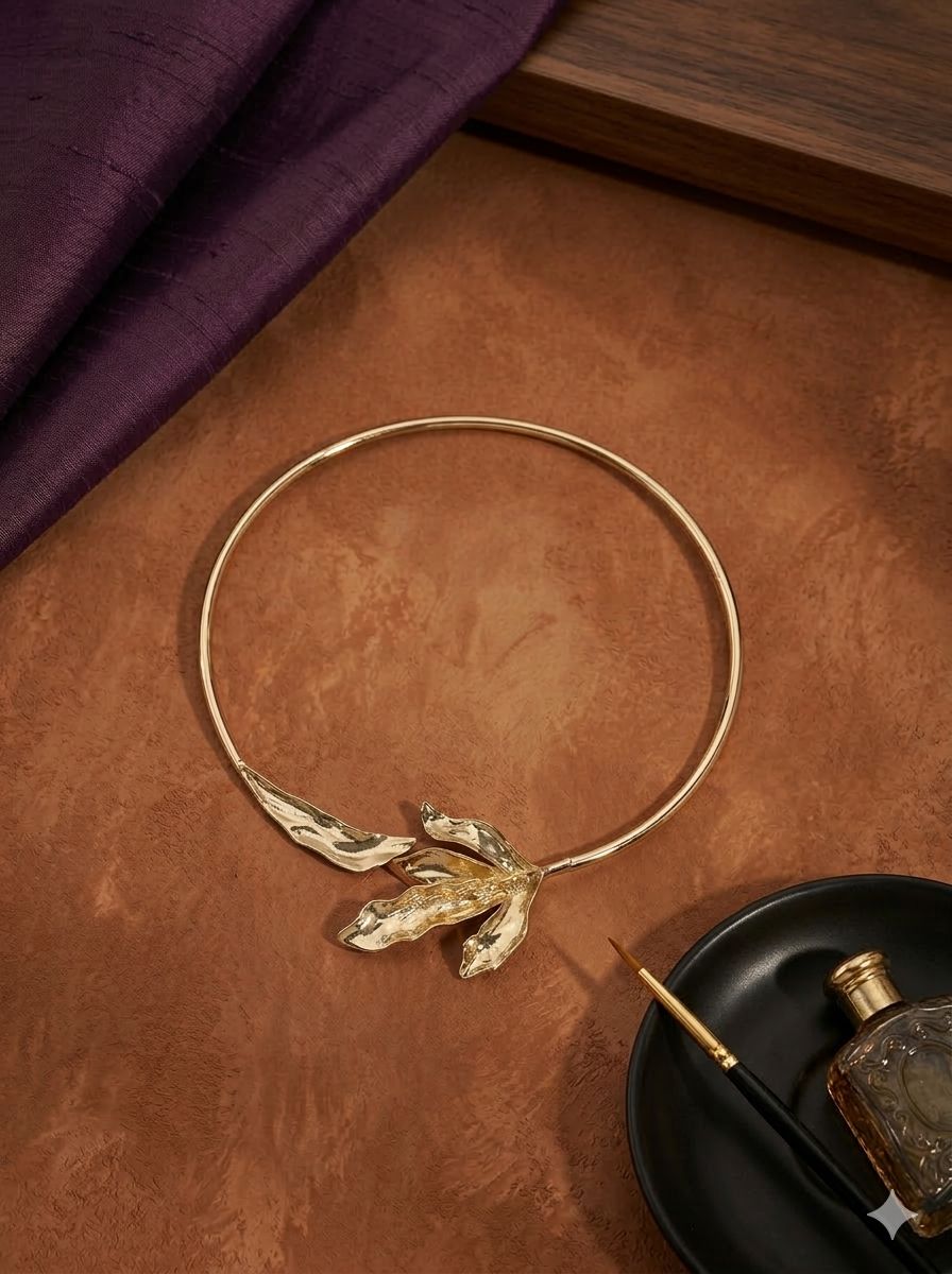 Auric Leaf Necklet