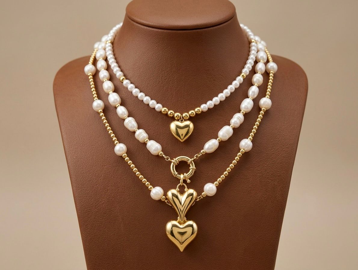 Amour Pearl Trinity necklace - Original Pearls