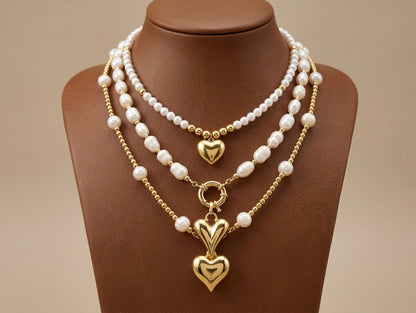 Amour Pearl Trinity necklace - Original Pearls