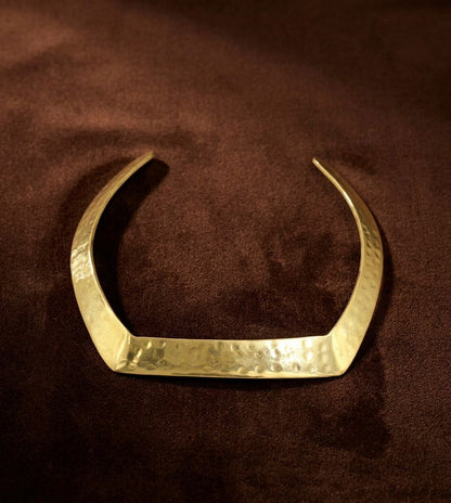 Nebula Square Brass Necklace – Bold. Sculptural. Timeless.