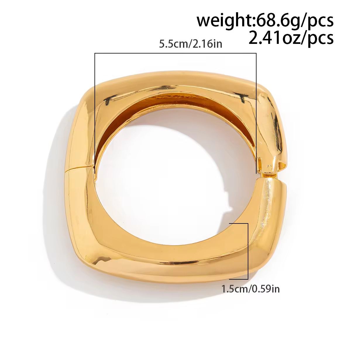 Luxe Square Gold Bracelet