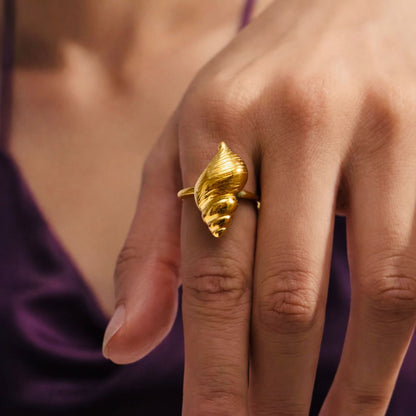 Shankh Statement Ring