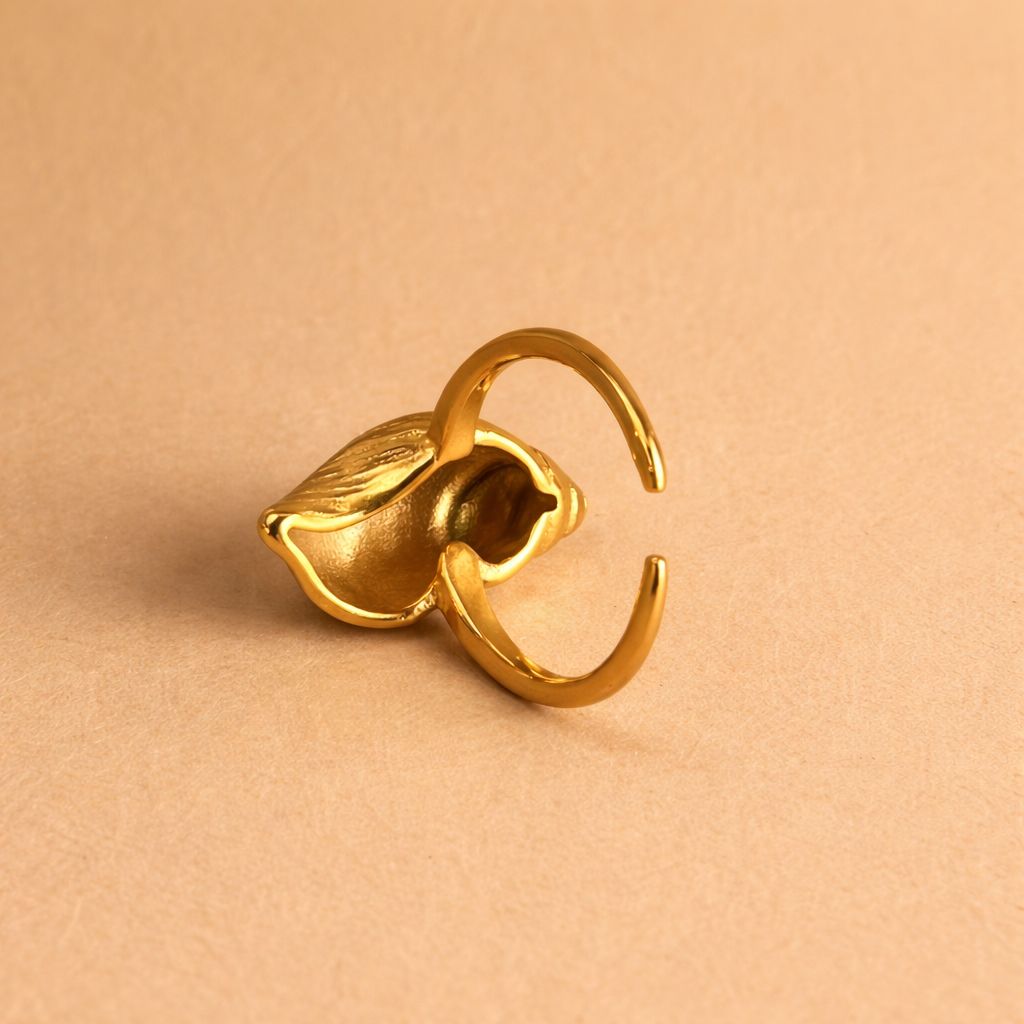 Shankh Statement Ring