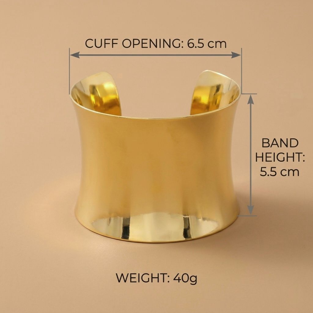 Zolara Glossy Trendy Cuff Bracelet