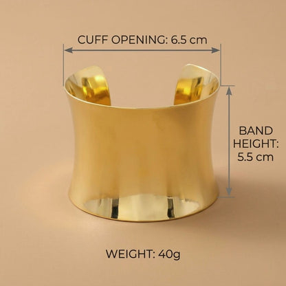 Zolara Glossy Trendy Cuff Bracelet