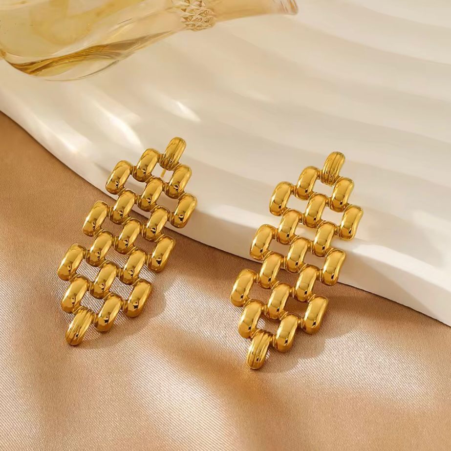 Woven Cube Studs