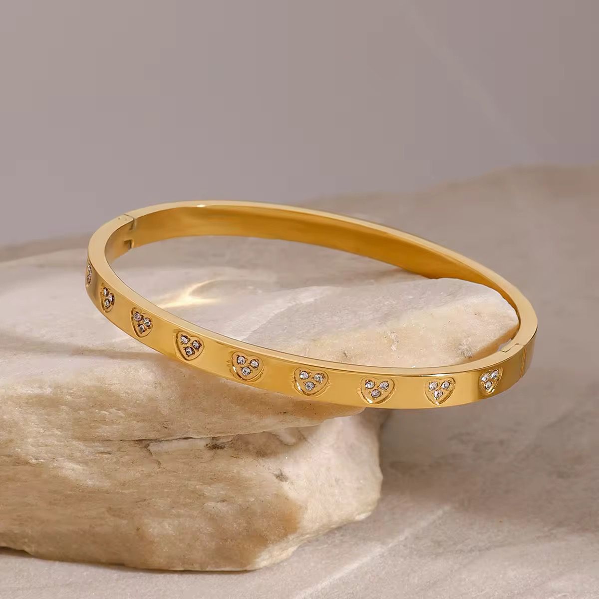 Love  Bangle Bracelet - 18k Gold Plated