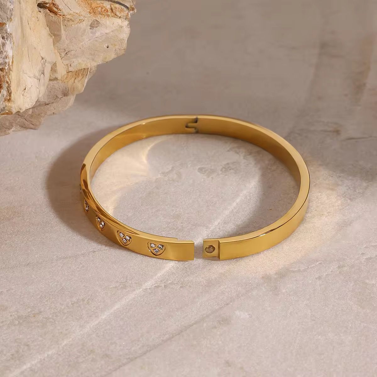 Love  Bangle Bracelet - 18k Gold Plated