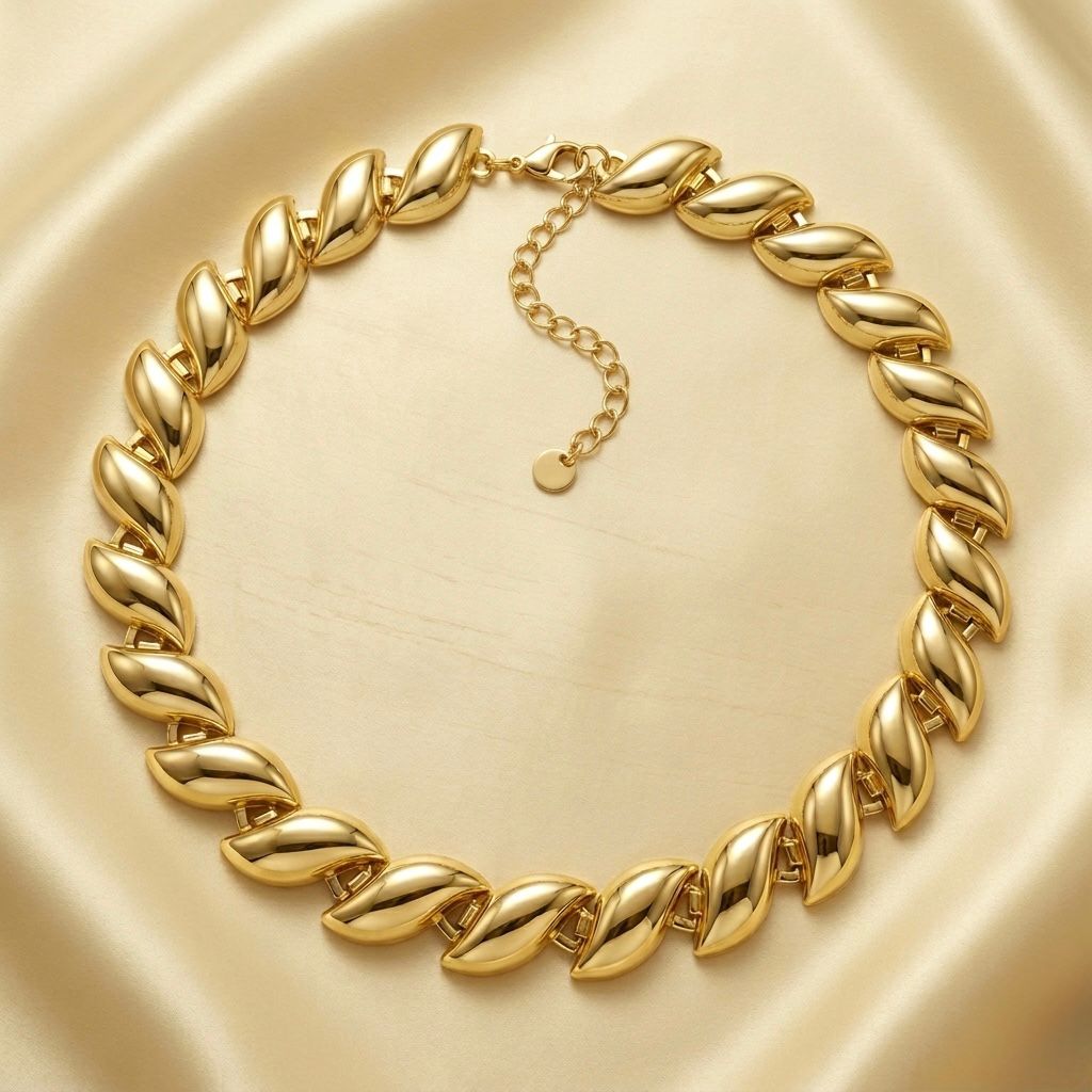 Gold Full of Petals Necklace