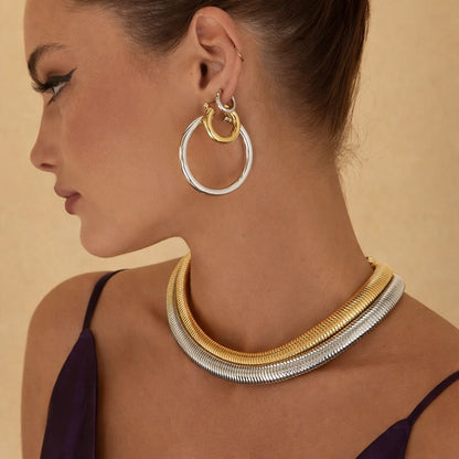Lamina luxe coil necklace