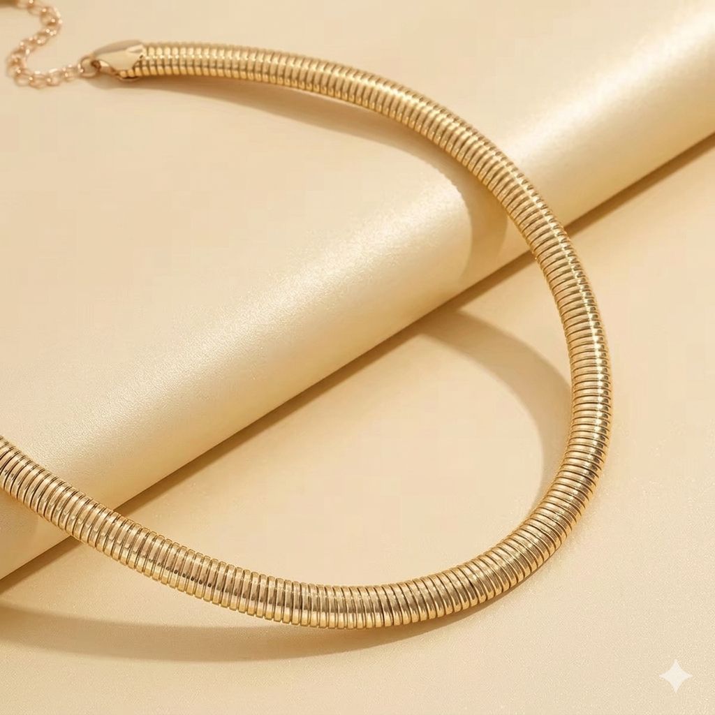 Lamina luxe coil necklace