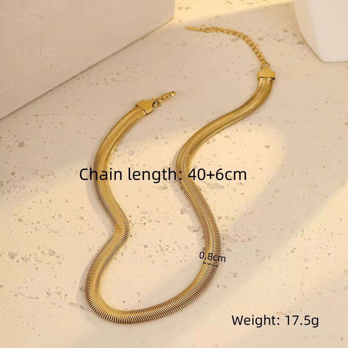 Thick serpant Chain Necklace