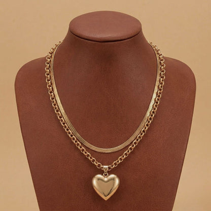 Opulent Heart Charm Necklace