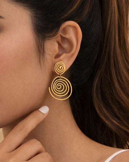 Swirling Gold Drops